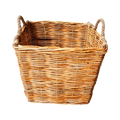 Kubu Natural Large Square Storage Basket — Seagrass Rope Handles | Nithya Boutique