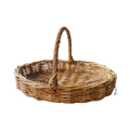 Kubu Natural Round Garden Trug — Harvest and Flower Gathering Basket | Nithya Boutique