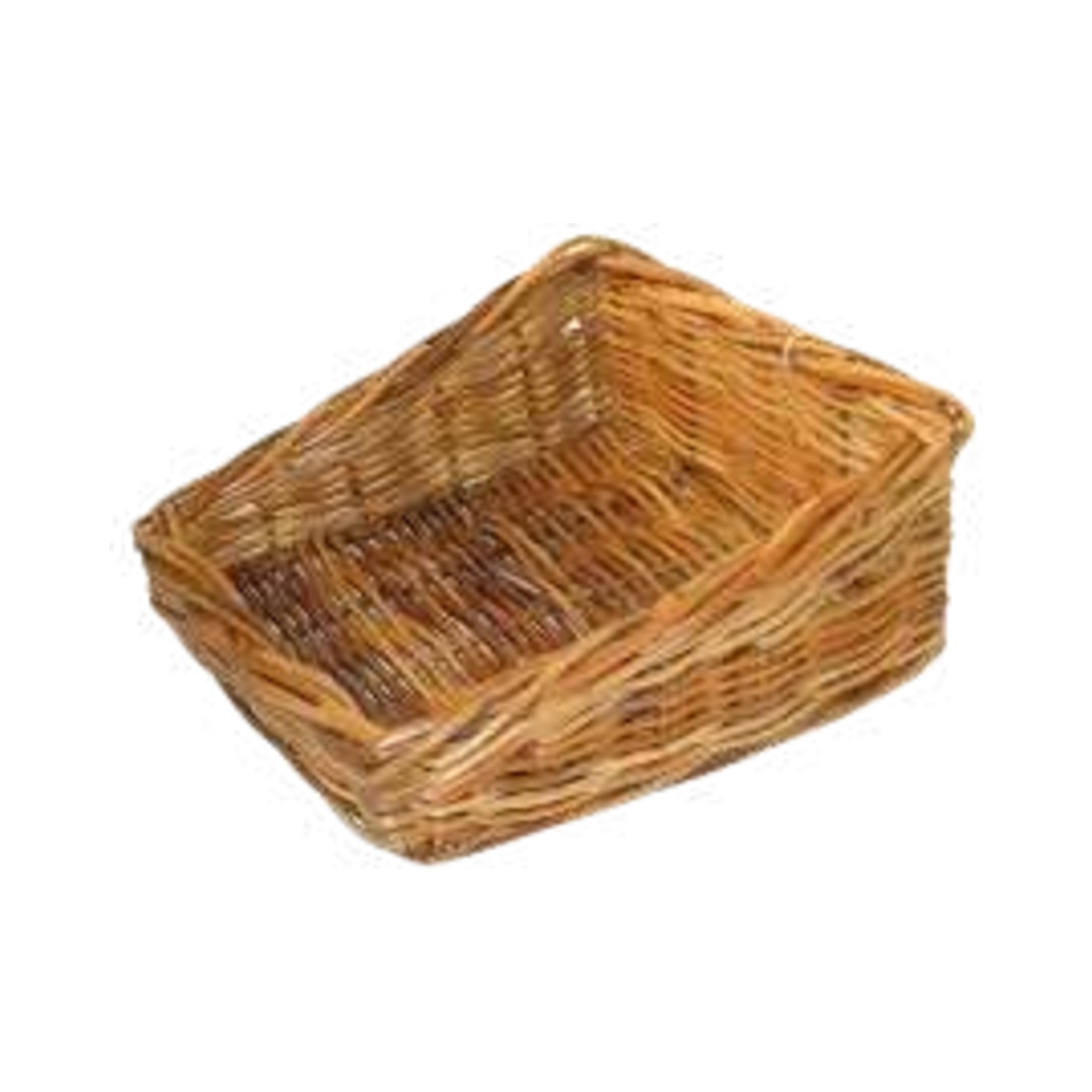 Kubu Natural Shallow Wicker Tray Basket — Open Weave Serving Tray | Nithya Boutique