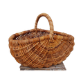 Kubu Natural Traditional Foraging Basket — Tall Arched Handle | Nithya Boutique