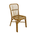 Rattan Lattice Side Chair — Diamond Back, Open Slatted Seat, No Armrests | Nithya Boutique