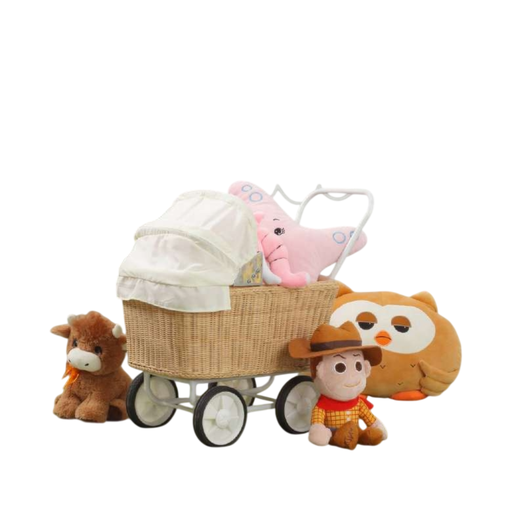 Mero Rattan Doll Pram
