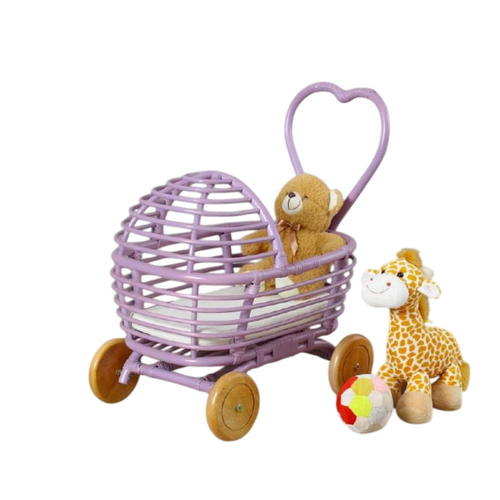 Castle Rattan Doll Pram
