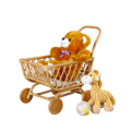 Rossy Rattan Doll Pram
