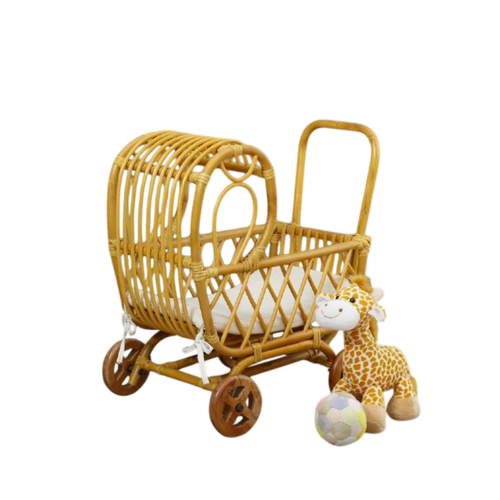 Abby Rattan Doll Pram