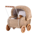 Jess Rattan Doll Pram