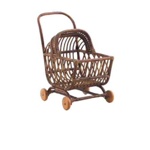 Juno Rattan Doll Pram