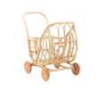 Orca Rattan Doll Pram
